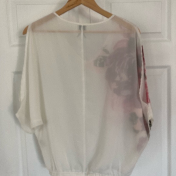 Dynamite semi sheer cold shoulder top - Picture 4 of 5